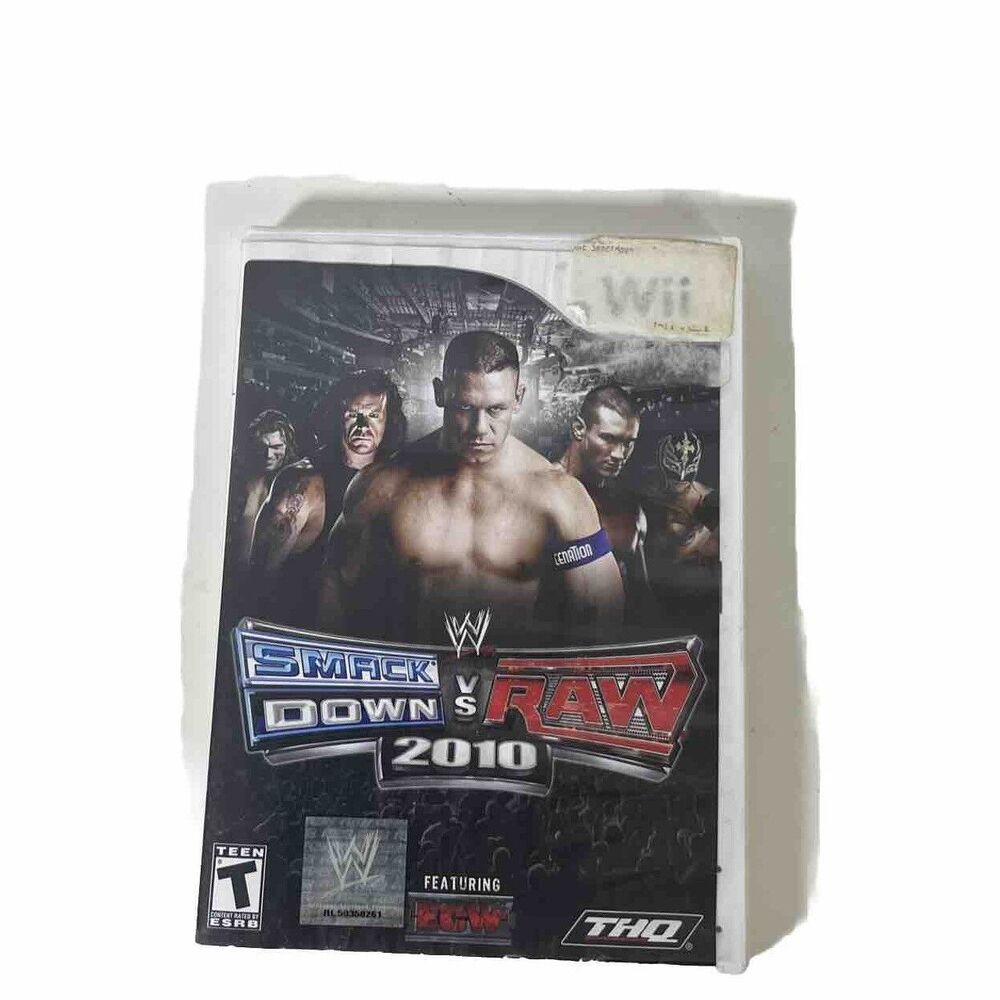 WWE SmackDown vs Raw 2010 Featuring ECW (Nintendo Wii, 2009) CIB Fast Ship